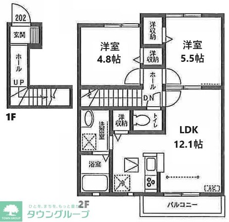 ブロッサムの物件間取画像